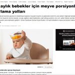 6-24 aylık bebekler için meyve porsiyonları hazırlama yolları