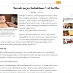 Yemek seçen bebeklere özel tarifler